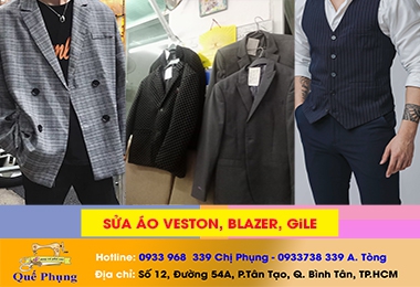SỬA ÁO VESTON, BLAZER VÀ ÁO GILE