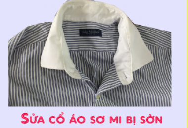 ÁO SƠ MI BỊ SỜN CỔ CÓ SỬA ĐƯỢC KHÔNG?