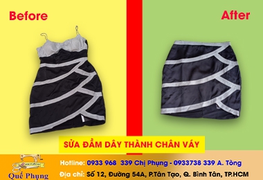 SỬA ĐẦM DÂY THÀNH CHÂN VÁY