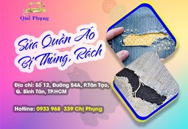 SỬA QUẦN ÁO BỊ THỦNG, RÁCH