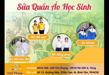 SỬA QUẦN ÁO ĐỒNG PHỤC HỌC SINH