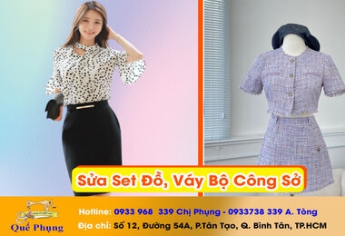 SỬA SET ĐỒ VÁY BỘ CÔNG SỞ